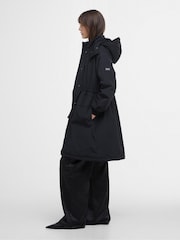 Barbour® International Kaylee Mid Length Hooded Showerproof Coat - Image 3 of 7