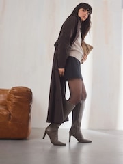 بني فاتح - بوت بكعب بطول يصل إلى الركبة من ®Forever Comfort - صورة 4 من 8