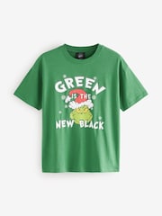 Green The Grinch Christmas License 100% Cotton T-Shirt - Image 6 of 8