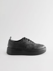 Black Forever Comfort® Leather Chunky Brogues Trainers - Image 4 of 8