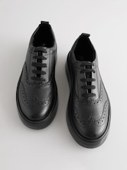 Black Forever Comfort® Leather Chunky Brogues Trainers - Image 5 of 8