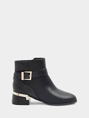River Island Black Girls Heeled Boots - Image 1 of 5