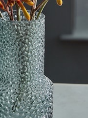 Kleine strukturierte Glasvase - Bild 2 von 4