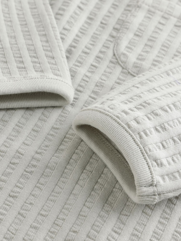 Grau/Creme - Langarm-Bodys für Babys im 3er-Pack (0 Monate bis 2 Jahre) - Image 10 of 13