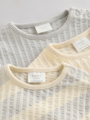 Szürke/Krémszínű - Baby Long Sleeve Bodysuits 3 Pack (0mths-2yrs) - 13/ 8 kép