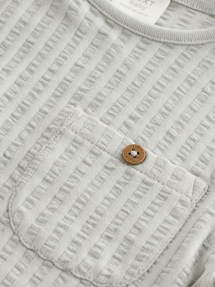 Grau/Creme - Langarm-Bodys für Babys im 3er-Pack (0 Monate bis 2 Jahre) - Image 9 of 13