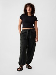 Gap Black Cargo Easy Trousers - Image 4 of 6