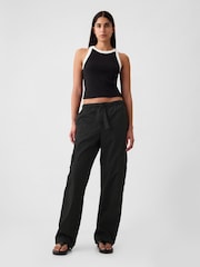 Gap Black Cargo Easy Trousers - Image 5 of 6
