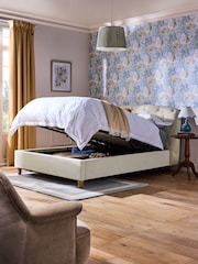 Laura Ashley Baron Chenille Oyster Braybrooke Ottoman Bed - Image 2 of 6