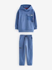 Blue Utility style Hoodie & Joggers Set (3-16yrs) - Image 1 of 4