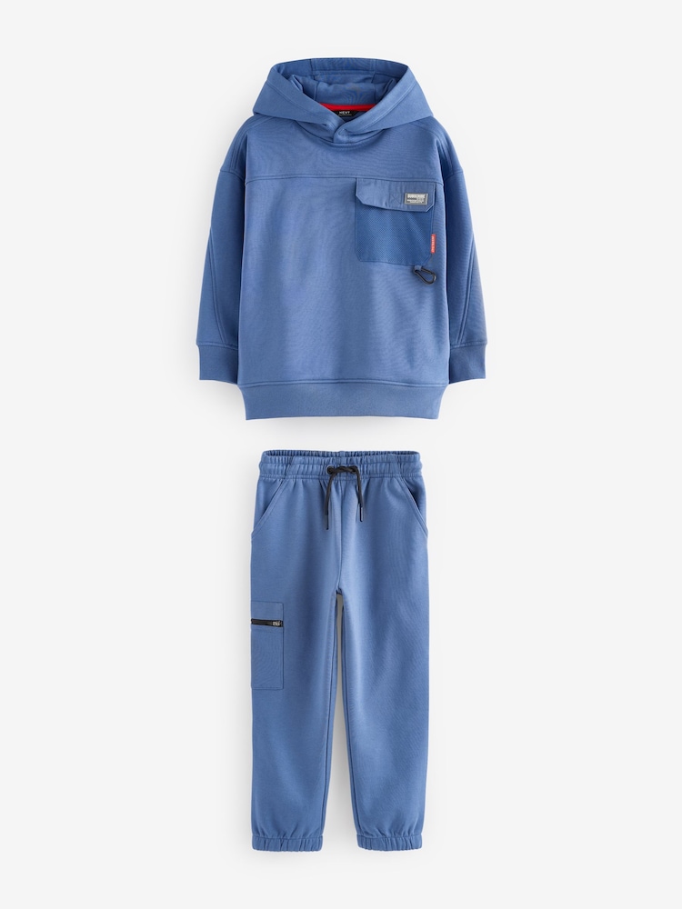 Blue Utility style Hoodie & Joggers Set (3-16yrs) - Image 1 of 4