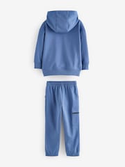 Blue Utility style Hoodie & Joggers Set (3-16yrs) - Image 2 of 4