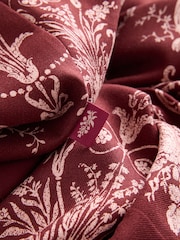 Laura Ashley Burgundy Red Josette Dressing Gown - Image 4 of 5