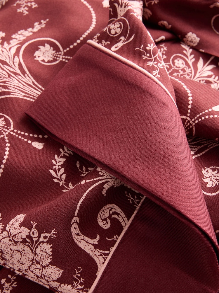 Laura Ashley Burgundy Red Josette Dressing Gown - Image 5 of 5 Laura Ashley Burgundy Red Josette Dressing Gown - Image 5 of 5