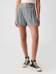 Gap Grey 365 High Waisted Shorts - Image 1 of 5