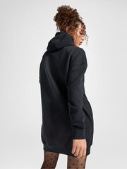 Converse Black Longline Embroidery Hoodie Dress - Image 2 of 7