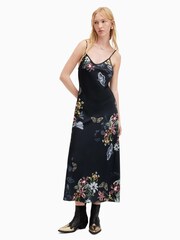 AllSaints Black Bryony Sanibel Dress - Image 1 of 5