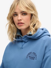 Superdry Blue Athletic Essential Hoodie - Image 2 of 6
