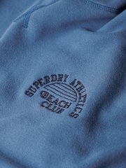Superdry Blue Athletic Essential Hoodie - Image 3 of 6