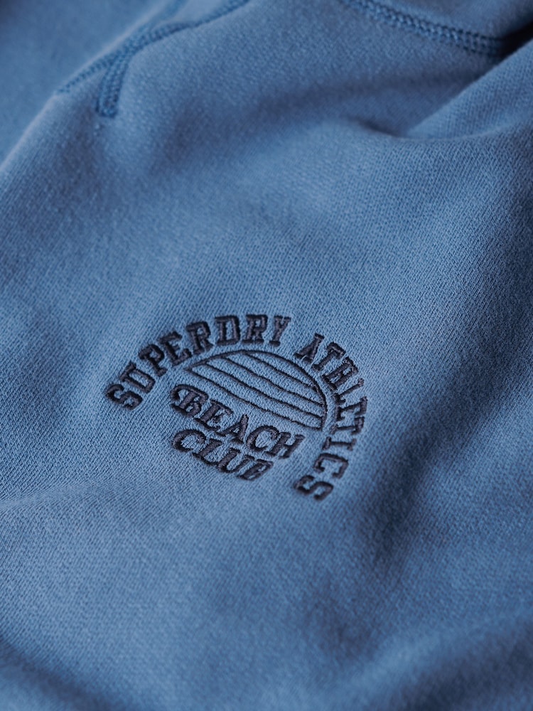 Superdry Blue Athletic Essential Hoodie - Image 3 of 6