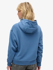Superdry Blue Athletic Essential Hoodie - Image 5 of 6