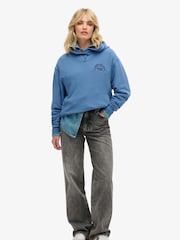 Superdry Blue Athletic Essential Hoodie - Image 6 of 6