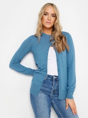 Long Tall Sally Blue Crew Neck Cardigan - Image 1 of 5