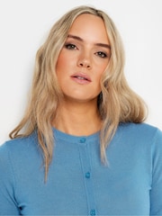 Long Tall Sally Blue Crew Neck Cardigan - Image 4 of 5