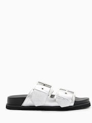 AllSaints Silver Sian Sandals - Image 2 of 6