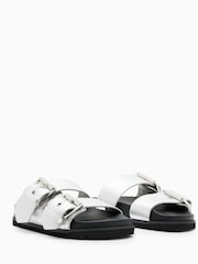 AllSaints Silver Sian Sandals - Image 3 of 6