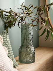 Green Textured Glass Large Vase - Image 1 of 4
