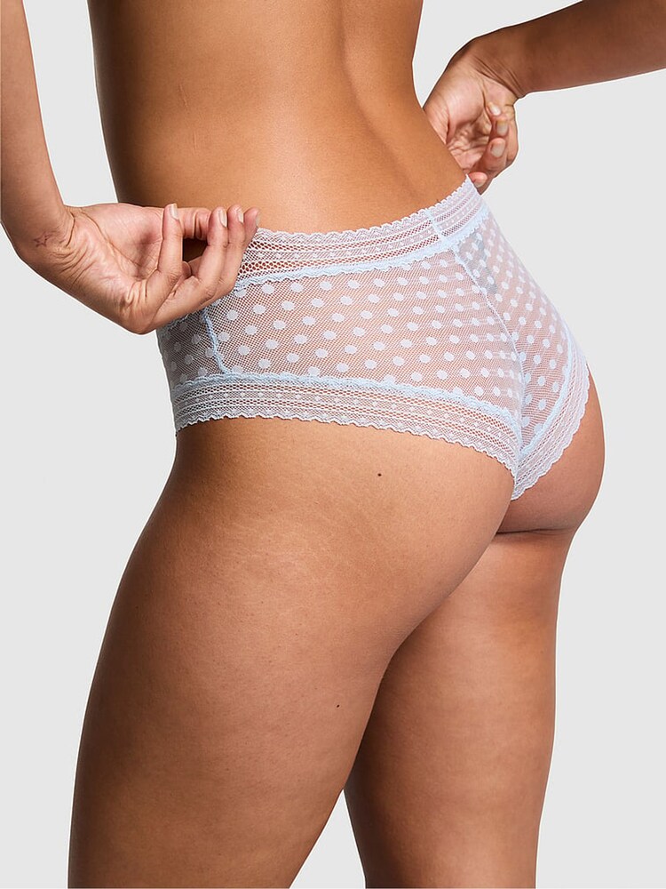 Victoria's Secret PINK Hydrangea Blue Dainty Dot Cheeky Knickers - Image 2 of 3