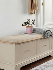 Natural Hampton Ottoman Storage Trunk - Image 1 of 6