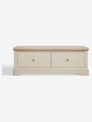 Natural Hampton Ottoman Storage Trunk - Image 3 of 6