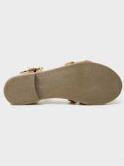 Crew Clothing Brown Multi Strap Flat Sandals - Image 5 of 5