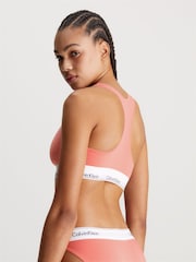 Calvin Klein Pink Modern Cotton Logo Bralette - Image 2 of 3