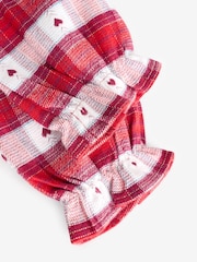 Red Check Button Through 100% Cotton Pyjamas (9mths-10yrs) - Image 7 of 7