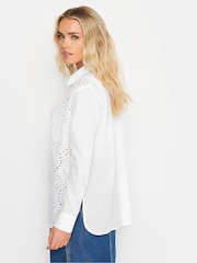 PixieGirl Petite White 100% Cotton Brodeire Anglaise Shirt - Image 4 of 5