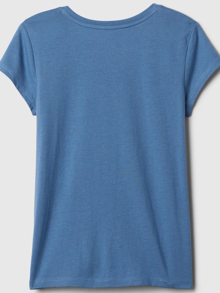 Gap Blue Graphic Crew Neck Short Sleeve T-Shirt (4-13yrs) - Image 2 of 2