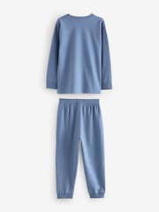Citrine Jaune/Pourpre damier - Lot de 2 pyjamas à manches longues (3-16ans) - Image 8 de 10