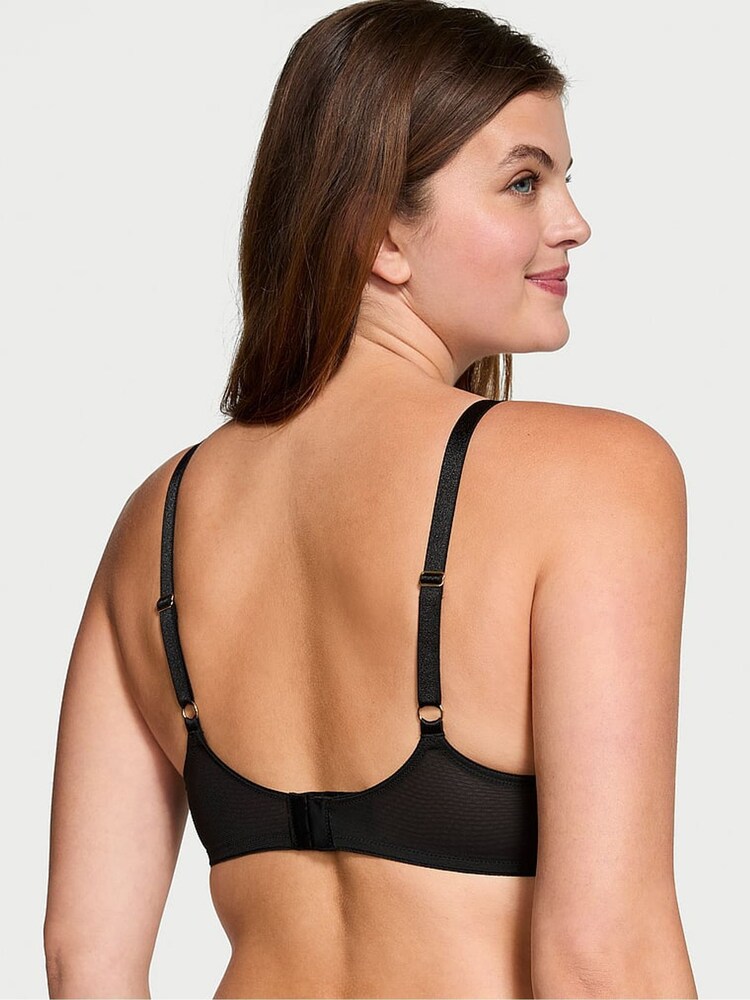 Victoria's Secret Black Leopard Full Cup Embroidered Bra - Image 2 of 3