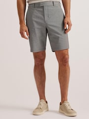 Ted Baker Blue Katford Birds Eye Lobby Shorts - Image 2 of 5
