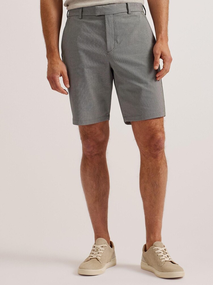 Ted Baker Blue Katford Birds Eye Lobby Shorts - Image 2 of 5