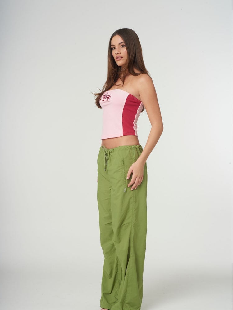 Juicy Couture Green Ayla Parachute Joggers - Image 2 of 8