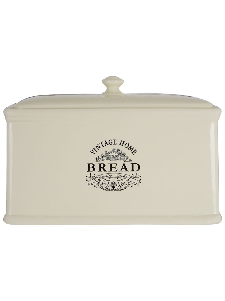 Maison by Premier Cream Vintage Home Bread Crock - Image 1 of 6