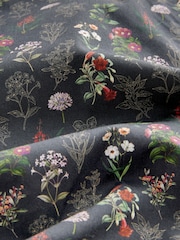 Navy Blue Floral Print Regular Fit 100% Cotton Single Cuff Formal Shirt - Image 6 of 6