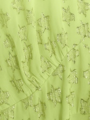 River Island Lime Green Glitter Star Maxi Dress - Image 4 of 4