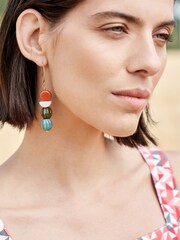 Seasalt Cornwall Multi Multi Conifer Ceramic Drop Earrings - Image 2 of 5