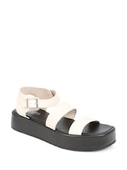 Jones Bootmaker Hailey Leather Platform Black Sandals - Image 3 of 6