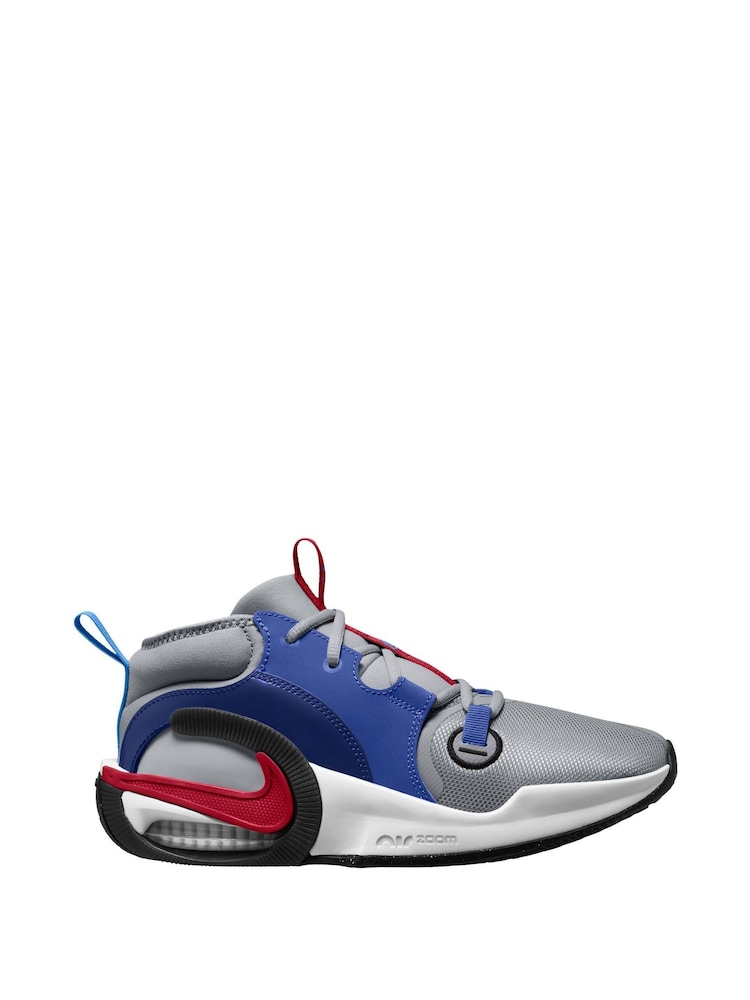 Nike Grey/Blue Junior Air Zoom Cross-Over 2 Trainers - Image 1 of 4